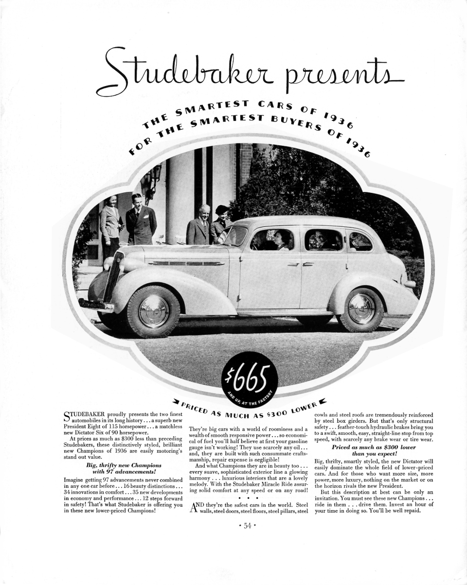 1936 Studebaker 6